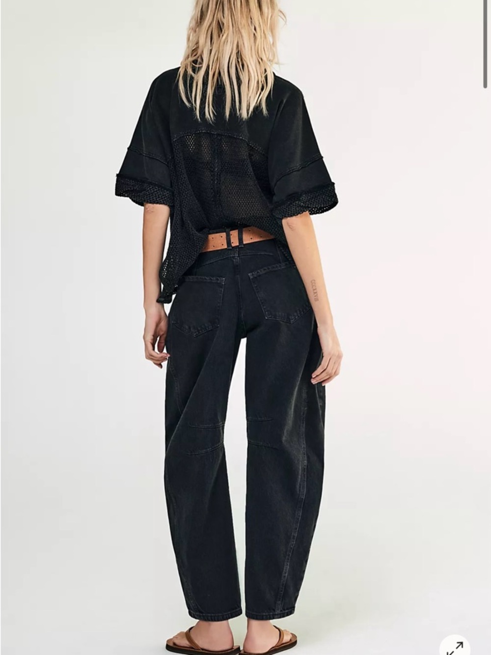 We The Free Good Luck Mid-Rise Barrel Jeans - Picture 2 of 5